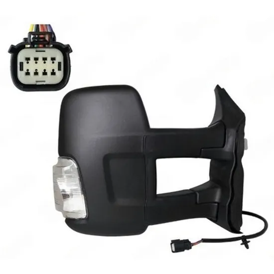 Oglinda FORD TRANSIT 2019-> Oglinda exterioara electrica cu incalzire (brat lung) (cu semnal) (6 PIN) (cu lampa pozitie 16W) DREAPTA Perioada 2019 2020 2021 2022 2023 2024