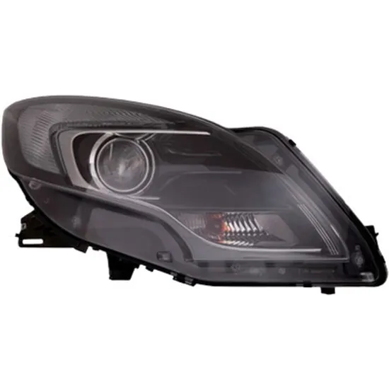 Far dreapta OPEL ZAFIRA C 2011-> perioada 2011 2012 2013 2014 2015 2016 pana la an de fabricatie 2016, cu motor reglaj, cromat, fumuriu, semnal fumuriu, cu reglaj electric, interior cu bec HIR2,