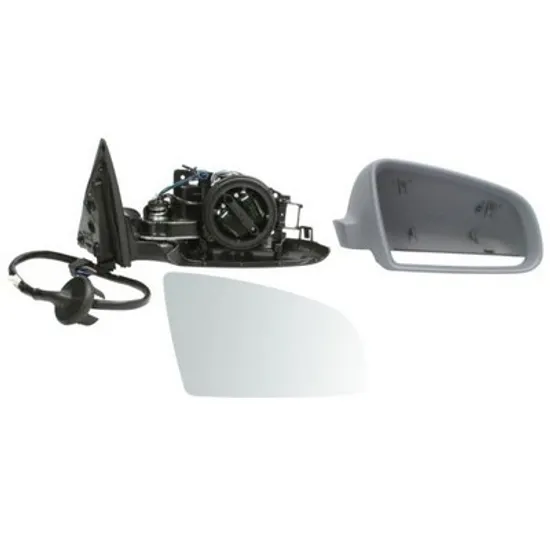 Oglinda exterioara dreapta AUDI A6 Allroad C6 2006->2011 perioada 2006 2007 2008 pana la an de fabricatie 12/2006, de la an de fabricatie 2004, reglaj electric, cu memorie, cu incalzire, rabatare electrica, pana la an de fabricatie 2006, prevopsit grund,