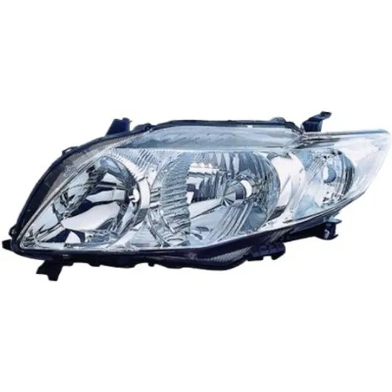 Far stanga TOYOTA COROLLA E15 2006->2014 perioada 2008 2009 2010 2011 2012 2013 2014 pana la an de fabricatie 04/2010, fara motor reglaj, semnal transparent, cu reglaj electric, cu bec D4R xenon, cu bec HB3 cu bec W5W, cu bec WY21W,