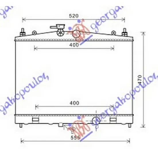 Radiator Motor NISSAN JUKE F16 2019-> Radiator apa 1 6 i16V 38x60x16 Perioada 2015 2016 2017 2018 2019 2020 2021