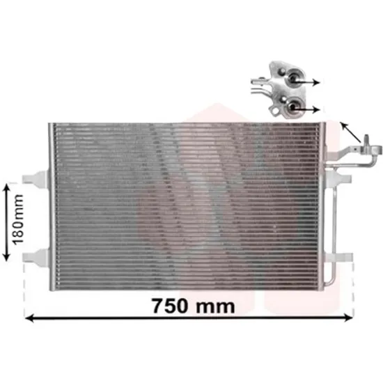 Radiator aer conditionat CITROEN C6 Sedan 2005->2012 2.7 HDi 150KW 204CP , pentru motor UHZ (DT17TED4) perioada 2005 2006,2007,2008,2009,2010 2011
