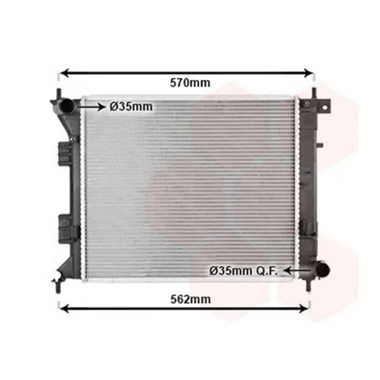 Radiator Motor HYUNDAI i30 2012->2017 Radiator apa 1.6 T-GDI benzina manuala 464x397x26 Perioada 2012 2013 2014 2015 2016 2017