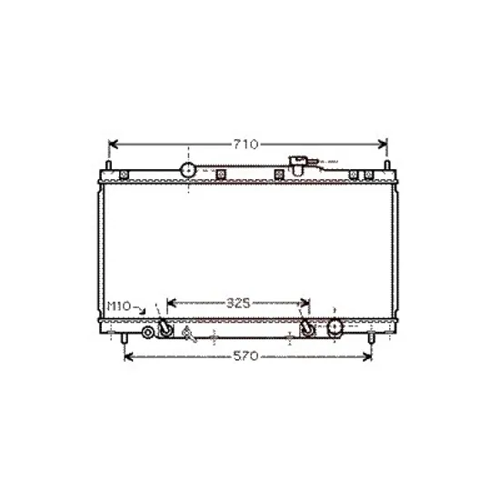 Radiator apa HONDA CR-V 2 2001->2007 pentru 2.4 EXL Vtec 4WD, 2.4 Vtec 4WD, perioada 2001 2002 2003 2004 2005 2006