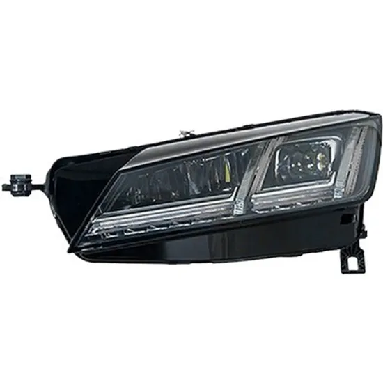 Far stanga AUDI TT Roadster 2014-> perioada 2014 2015 2016 2017 2018 2019 fara motor reglaj, fara unitate comanda LED pentru lumini de pozitie, tip Matrix, semnal transparent, cu reglaj distanta iluminare automat, cu bec LED