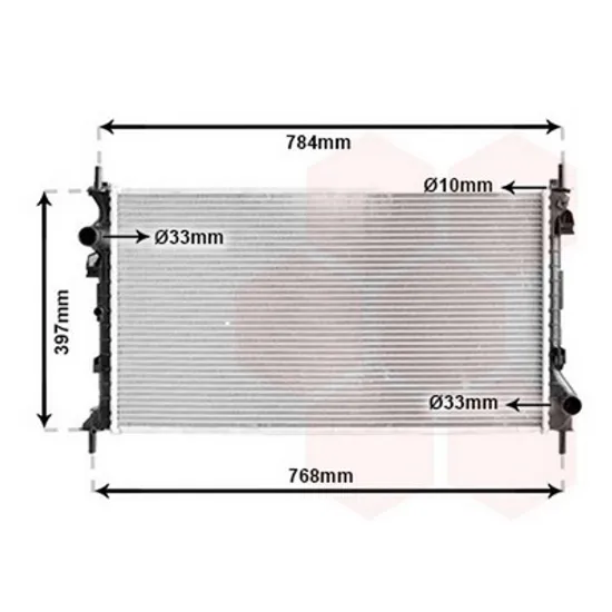 Radiator Motor FORD TRANSIT CONNECT 2002->2013 Radiator apa pentru 1.8i 16V si TDCI cu aer conditionat (70,3x38,9) Perioada 2002 2003 2004 2005 2006 2007 2008 2009 2010 2011 2012