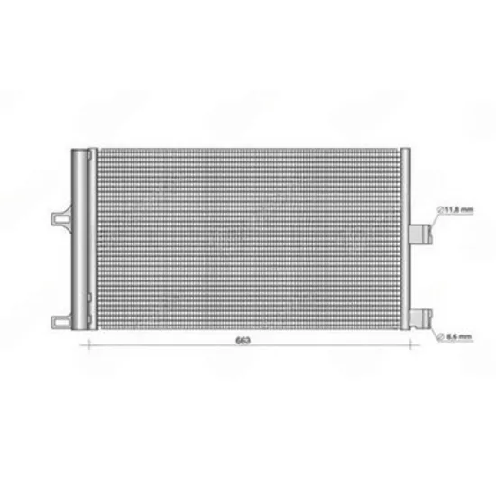 Radiator Aer Conditionat TESLA MODEL 3 2017-> Radiator condensator aer conditionat (642x391x16) Perioada 2017 2018 2019 2020 2021 2022 2023