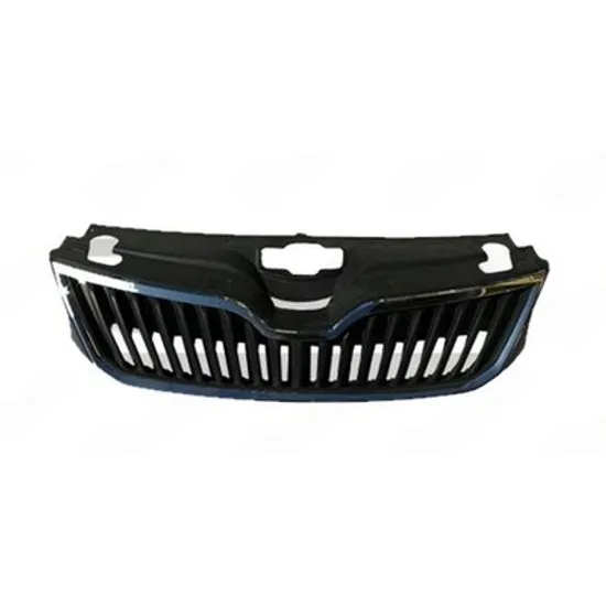 Grila radiator SKODA RAPID 2011->2019 Grila cu bandou negru Perioada 2011 2012 2013 2014 2015 2016 2017 2018 2019