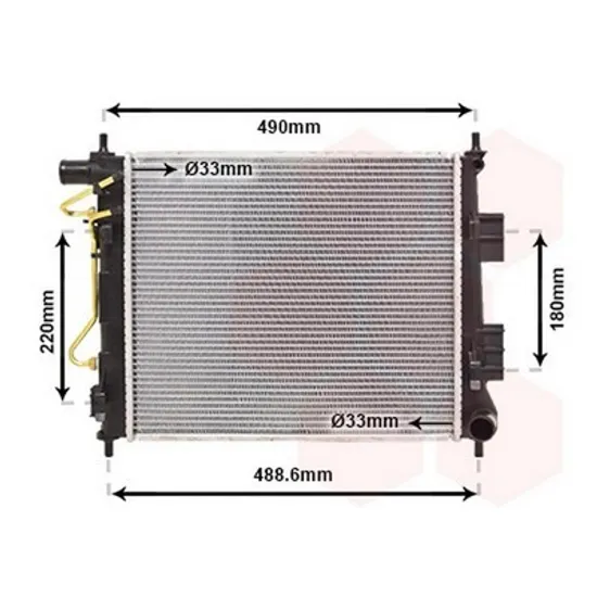 Radiator Motor HYUNDAI i10 2013->2020 Radiator cv automata Perioada 2014 2015 2016 2017 2018 2019 2020