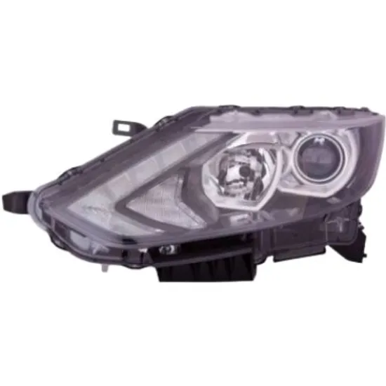 Far stanga NISSAN QASHQAI 2 2013->2020 perioada 2013 2014 2015 2016 2017 2018 de la an de fabricatie 01/2014, fara motor reglaj, reglaj electric, cu bec H11, cu bec H7, cu bec LED, cu bec WY21W