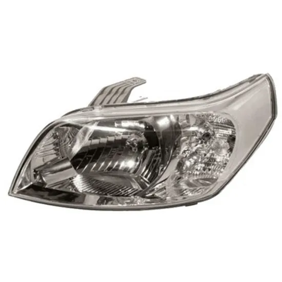Far stanga CHEVROLET KALOS hatchback T250 2006-> perioada 2008 2009 2010 2011 2012 2013 cu motor reglaj, cromat, semnal transparent, cu reglaj electric, cu bec H4
