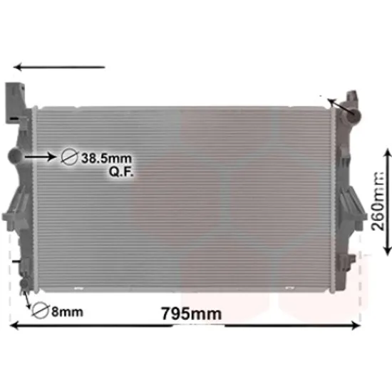 Radiator apa MERCEDES VITO W447 2014-> pentru 109 CDI, perioada 2014 2015 2016 2017 2018 2019