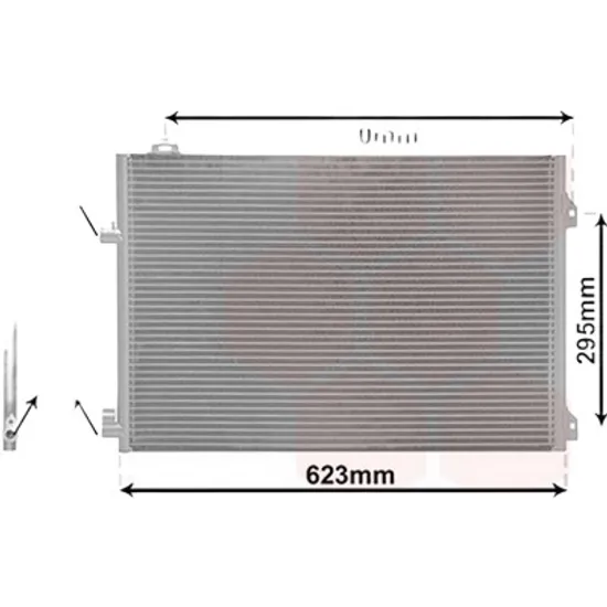Radiator aer conditionat SEAT LEON 2019-> 1.5 TSI 96KW 131CP , pentru motor DPBA perioada 2019 2020,2021,2022,2023 2024