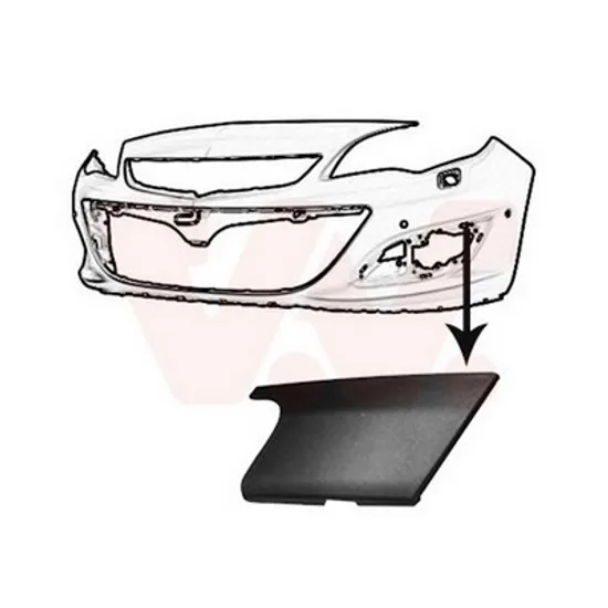 Ornament Grila OPEL ASTRA J 2009->2015 Bandou grila bara fata la semnal pentru sedan 2013-> stanga Perioada 2013 2014 2015 2016