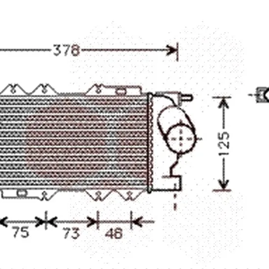 Intercooler OPEL VECTRA B 1995->2003 pentru 1.7 TD , perioada 1995 1996 1997 1998