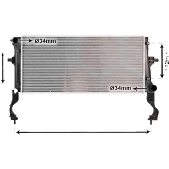 Radiator apa HYUNDAI KONA 2017-> pentru 1.0 T-GDi, perioada 2017 2018 2019 2020 2021 2022
