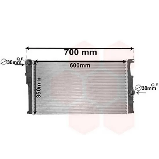 Radiator Motor BMW 3 F30 2011->2018 Radiator apa pentru 1,4 - 1,6 - 1,8 - 2,0 benzina - diesel (60x33,8) Perioada 2011 2012 2013 2014 2015 2016 2017 2018 2019