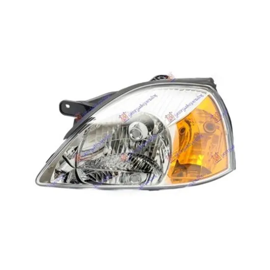 Faruri KIA RIO 4 2000->2005 Far stanga cu reglaj electric, H4, cu semnal galben 2002->2005 Perioada 2002 2003 2004 2005