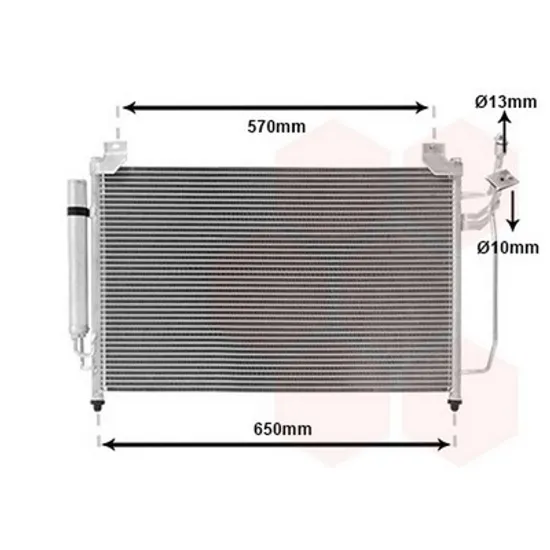 Radiator Aer Conditionat MAZDA CX-7 2006->2013 Radiator aer conditionat 2,3 - 2,5i 16V - 2,2CDVi (63x39) Perioada 2006 2007 2008 2009 2010 2011 2012 2013 2014