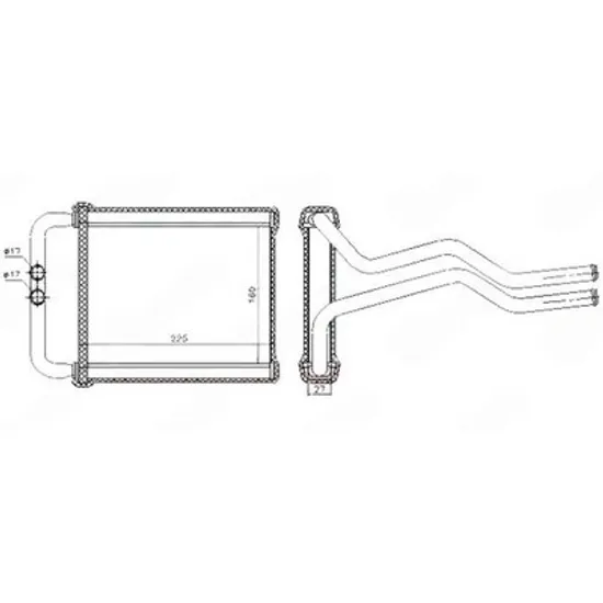 Radiator Incalzire HYUNDAI SANTA FE 2 2005->2012 Calorifer (149x225) Perioada 2005 2006 2007 2008 2009