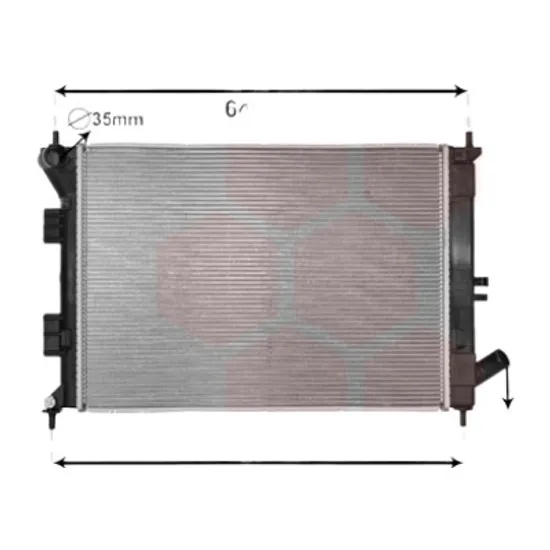Radiator apa HYUNDAI i30 coupe 2013-> 1.6 MPI 96KW 131CP , pentru motor G4FC perioada 2014 2015,2016,2017,2018 2019