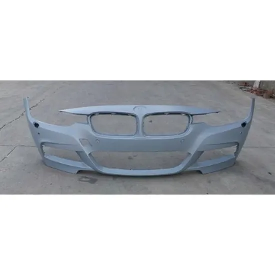Bara Fata BMW 3 F30 2011->2018 Bara fata pentru vopsit (M-SPORT) (cu 6 senzori parcare si gauri spalator si camera) Perioada 2014 2015 2016 2017 2018