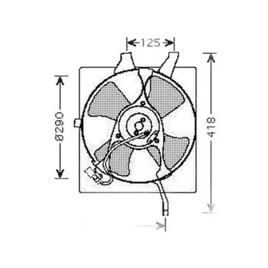 Ventilator Motor HONDA CR-V 1 1995->2002 Electroventilator aer conditionat pentru 94WATT (2,0 16V) benzina, Perioada 1995 1996 1997 1998 1999 2000 2001 2002