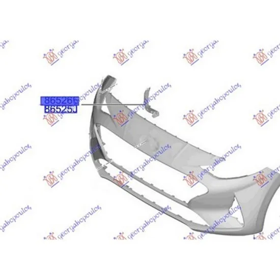 Suport Bara fata HYUNDAI i10 2013->2020 Suport bara fata superioara plastic original stanga 2016-> Perioada 2016 2017 2018 2019