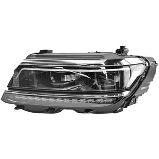 Far stanga VW TIGUAN AD1 2016-> perioada 2016 2017 2018 2019 2020 2021 pana la an de fabricatie 2020, cu motor reglaj, fara unitate comanda LED pentru lumini de pozitie, semnal transparent, cu reglaj electric, adaptiv, cu bec LED