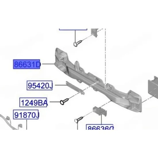 Armatura Bara spate KIA EV6 2021-> Armatura Bara spate (GT/GT-LINE) (O) Perioada 2021 2022 2023 2024 2025