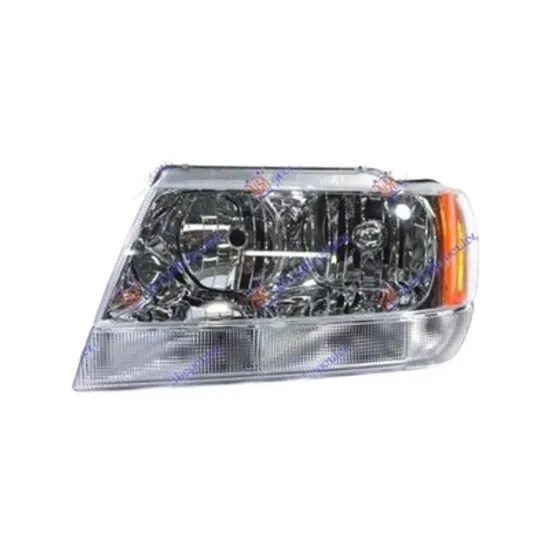 Faruri JEEP GRAND CHEROKEE 2 1998->2005 Far stanga, cu reglaj, HB4A/3A, ptr Limited (10.98-05.05) Perioada 1998 1999 2000 2001 2002 2003 2004