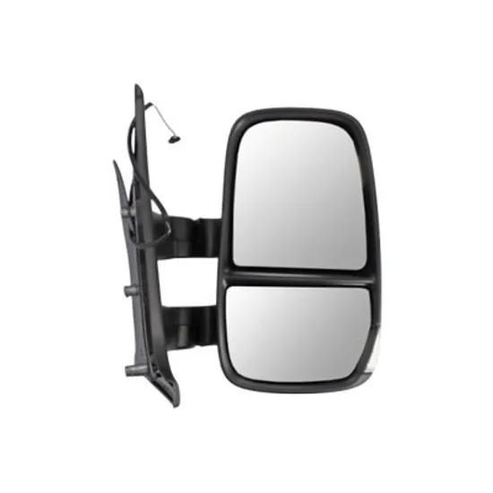 Oglinda exterioara dreapta IVECO DAILY 5 2011->2014 perioada 2011 2012 2013 2014 cu semnal, reglaj manual, numar pini 2, brat oglinda scurt, fara incalzire,