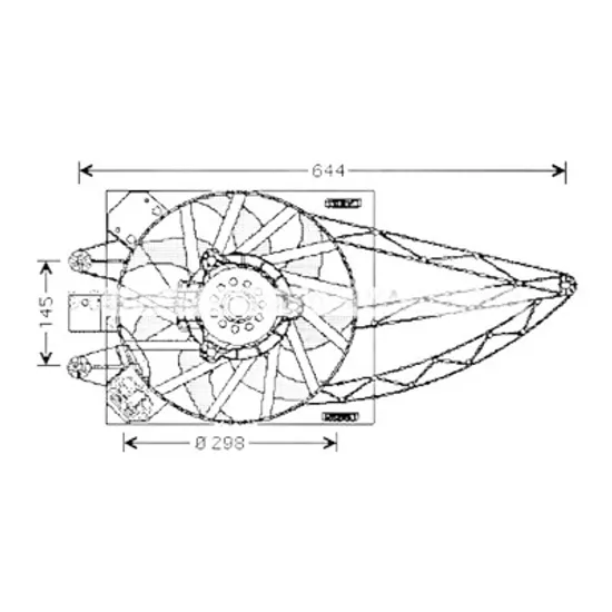 Ventilator motor FIAT PANDA 169 2003->2013 pentru 1.3 D Multijet , perioada 2003 2004 2005 2006 2007 2008 2009 2010 2011 2012 2013