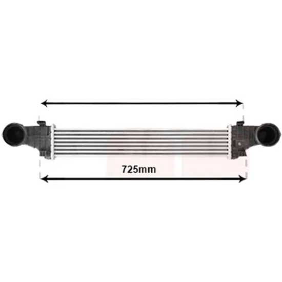 Intercooler MERCEDES E-CLASS W211 2002->2009 pentru E 300 BlueTEC , perioada 2007 2008