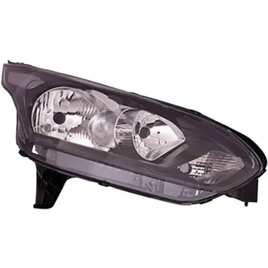 Far dreapta FORD TOURNEO CONNECT 2013->2022 perioada 2013 2014 2015 2016 2017 2018 pana la an de fabricatie 2015, cu motor reglaj, fumuriu, semnal alb, cu reglaj electric, cu lumina de zi, cu bec H15, cu bec H7,