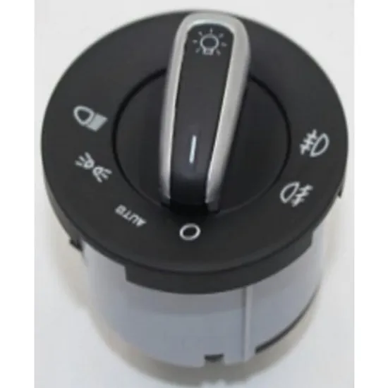 Comutator Lumini SKODA OCTAVIA 2 2004->2013 Buton lumini faruri cu Proiector AUTO cromat (10pin) Perioada 2008 2009 2010 2011 2012 2013