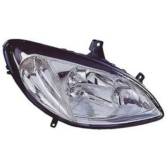 Far dreapta MERCEDES V-CLASS VIANO W639 2010-> perioada 2010 2011 2012 2013 2014 2015 pana la an de fabricatie 10/2010, fara motor reglaj, semnal transparent, cu reglaj electric, cu far de ceata, cu bec H7/H7/H7
