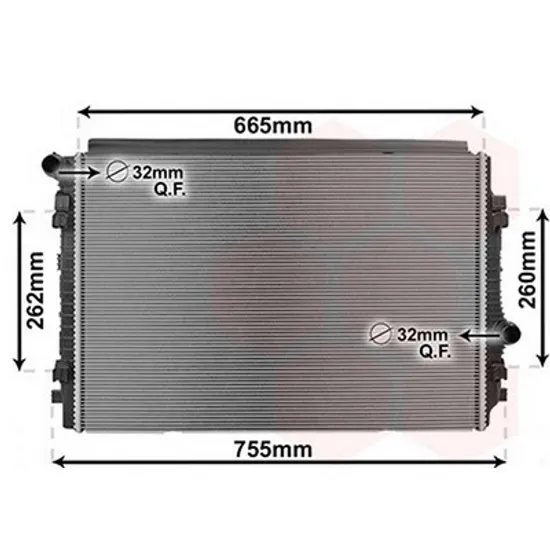 Radiator Motor AUDI Q2 2016-> Radiator apa 2.0 TDi 135 KW diesel 650x45 Perioada 2016 2017 2018 2019 2020 2021 2022