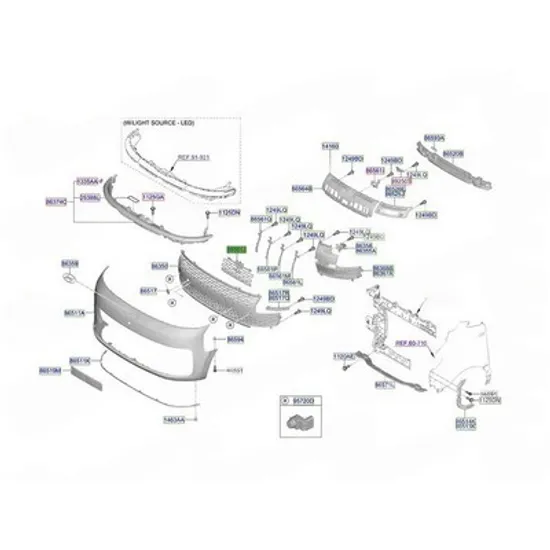 Grila Bara HYUNDAI STARIA 2025-> Grila bara fata interioara (O) Perioada 2025
