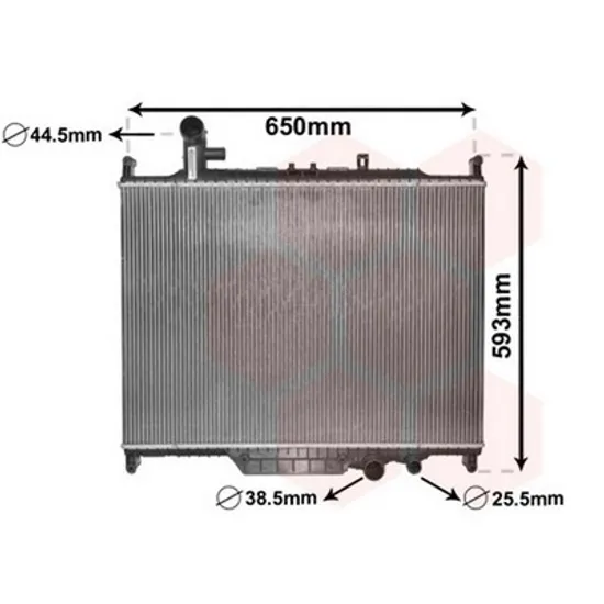 Radiator Motor LAND ROVER RANGE ROVER SPORT 1 2005->2013 Radiator apa 3.0 TD MANUAL-AUTO diesel 2010-> (485x685x36) Perioada 2005 2006 2007 2008 2009 2010 2011 2012 2013