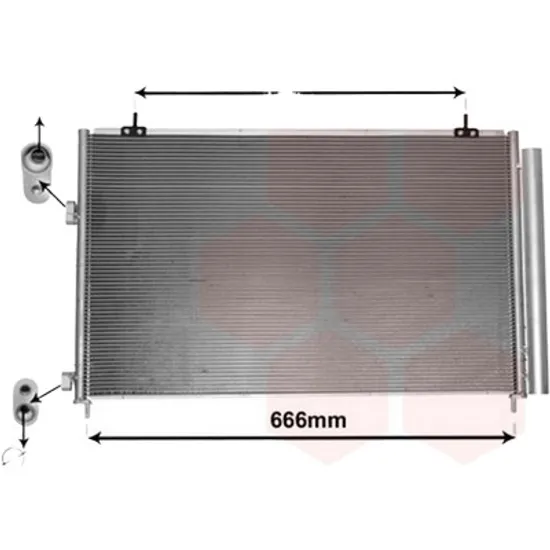 Radiator aer conditionat VOLVO S40 2 2004->2012 2.4 103KW 140CP , pentru motor B 5244 S5 perioada 2004 2005,2006,2007,2008,2009 2010