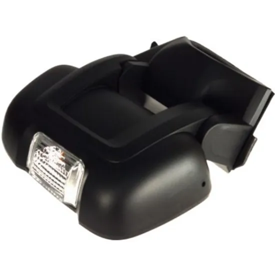 Oglinda exterioara dreapta PEUGEOT BOXER 244 2001->2009 perioada 2007 2008 2009 2010 2011 2012 , cu semnal, reglaj manual, brat oglinda lung, cu bec W16W