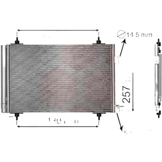 Radiator aer conditionat LEXUS RX 2003->2009 pentru 400h AWD , perioada 2004 2005 2006 2007 2008
