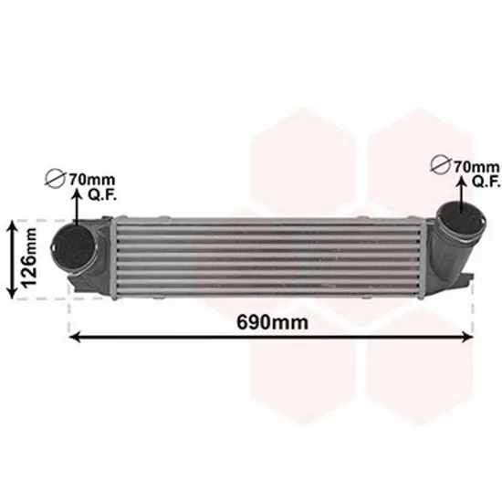 Intercooler BMW X1 E84 2009->2015 Radiator intercooler 1.6/2.0 16i/20i-x/28i benzina Perioada 2009 2010 2011 2012 2013 2014 2015