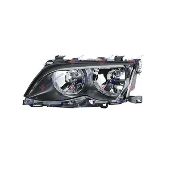Faruri BMW 3 E46 1997->2005 Far dreapta cu reglaj electric, H7/H7, fumuriu, ptr Limuzina/Touring (E46 Sedan/Break 10.01-11.05) Perioada 2001 2002 2003 2004 2005