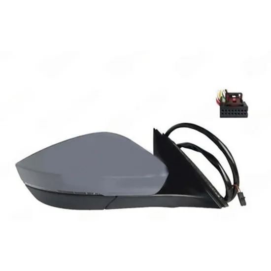 Oglinda SKODA SUPERB 3 2015-> Oglinda exterioara electrica cu incalzire cu rabatare electrica pentru vopsit.si memorie (cu semnal si lampa podea) (15 PIN) DREAPTA Perioada 2019 2020 2021 2022 2023 2024