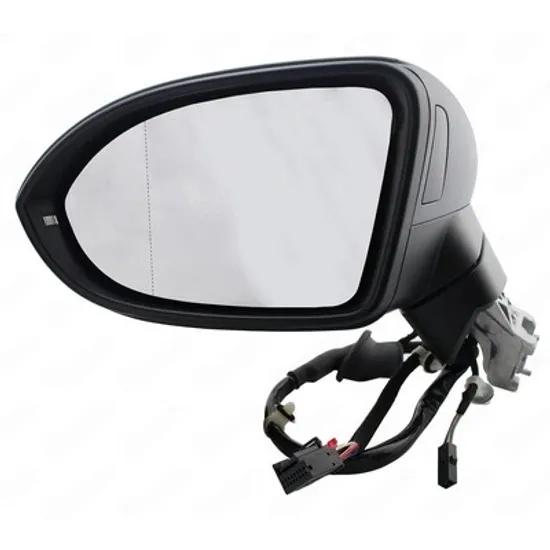 Oglinda VW PASSAT B8 2014-> Oglinda exterioara electrica cu incalzire cu rabatare electrica pentru vopsit (semnal si lampa podea si senzor banda si memorie) STANGA Perioada 2019 2020 2021 2022 2023 2024