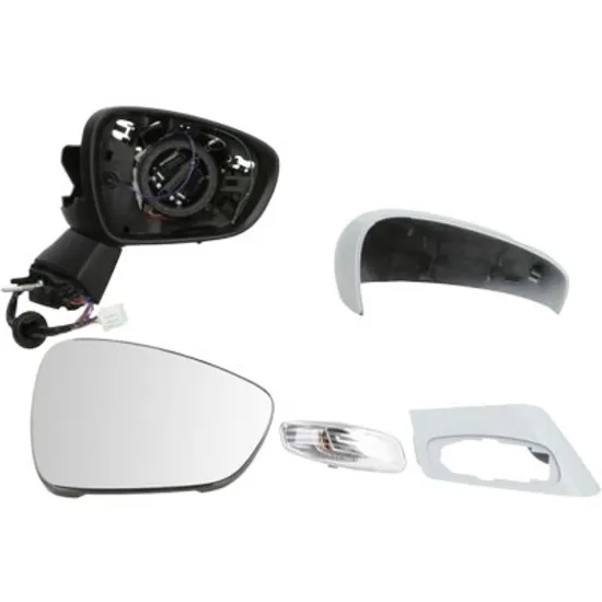 Oglinda exterioara dreapta CITROEN C4 COUPE 2004->2013 perioada 2004 2005 2006 2007 2008 2009 2010 2011 cu semnal, reglaj electric, numar pini 19, cu incalzire, rabatare electrica, prevopsit grund