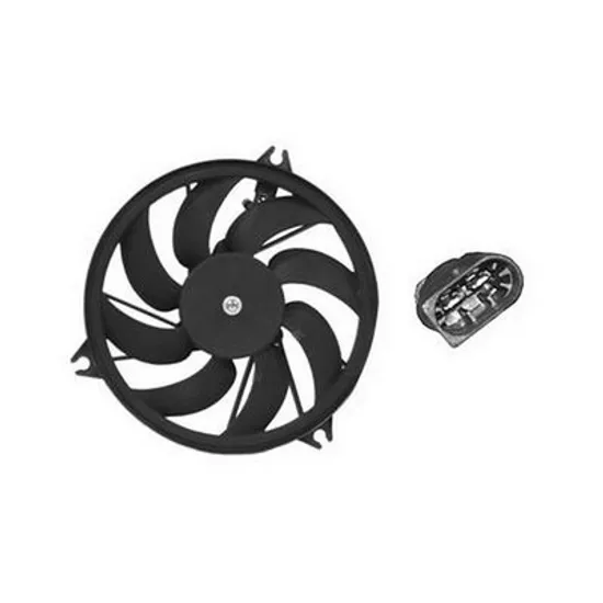 Ventilator Motor PEUGEOT 206 1998->2007 Electroventilator mufa rotunda cu aer conditionat benzina/diesel, Perioada 1998 1999 2000 2001 2002 2003 2004