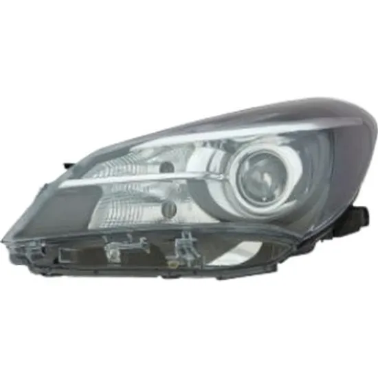 Far dreapta TOYOTA YARIS 2010-> perioada 2010 2011 2012 2013 2014 2015 de la an de fabricatie 09/2014, pana la an de fabricatie 2017, fara motor reglaj, fara unitate de control Xenon, cu xenon, pentru hybrid, pentru Hybrid